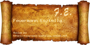 Feuermann Esztella névjegykártya